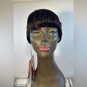 GEO|1B|Elegant Black Women's Human hair Wig